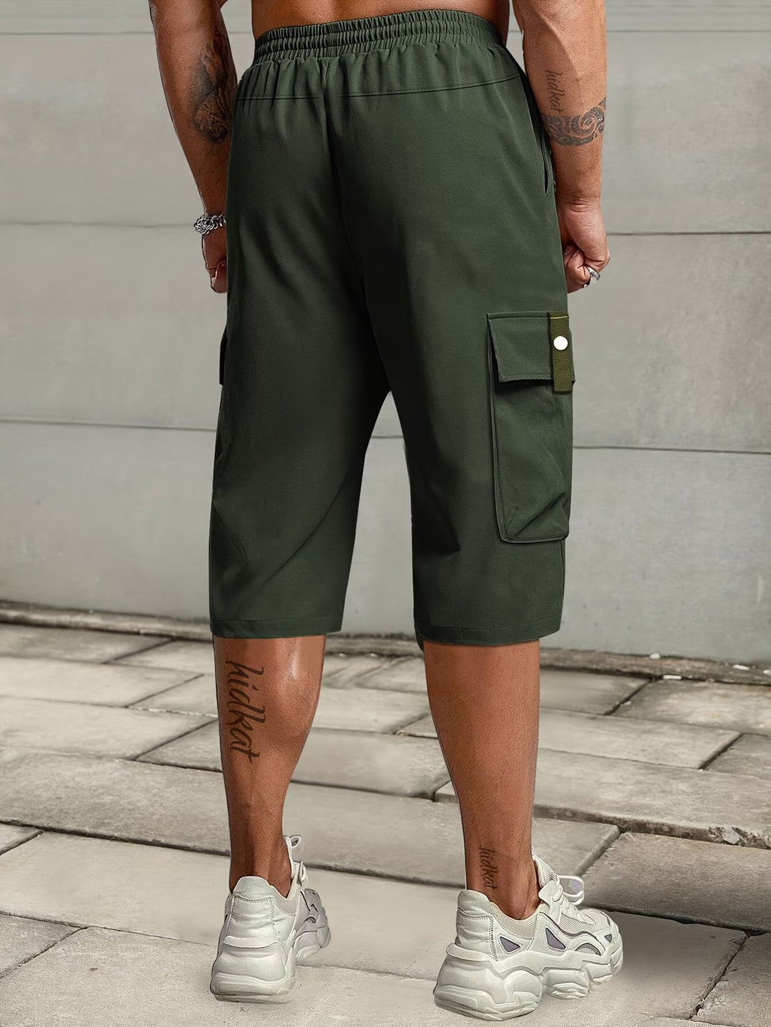 Burkus -  Casual Cargo Shorts With Multiple Pockets