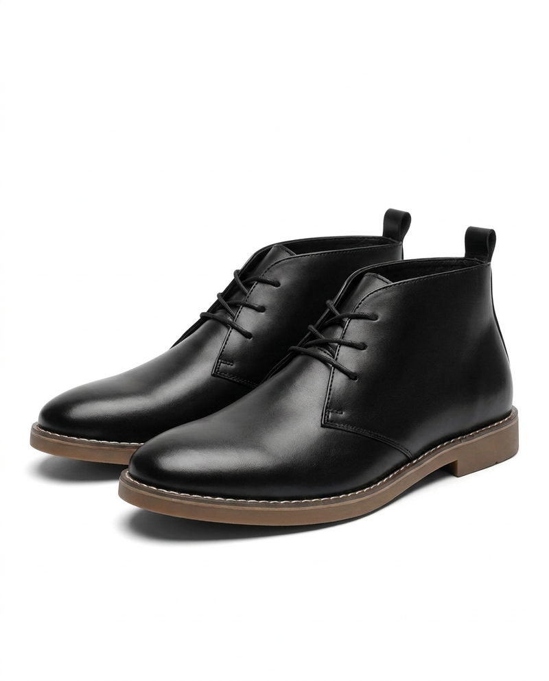 Perth - Leather Lace-Up Chukka Ankle Boots