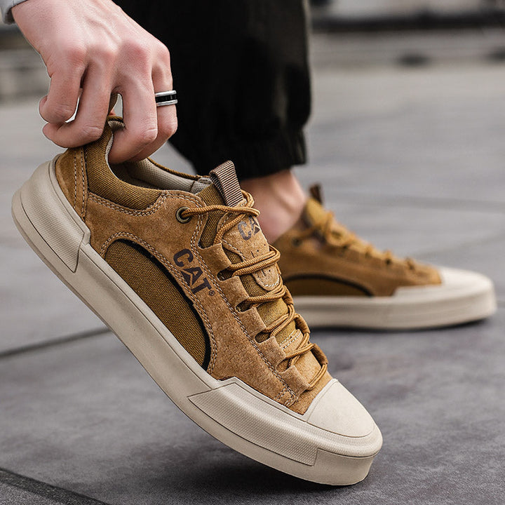 Fohicast - Casual Suede Lace Up Sneakers