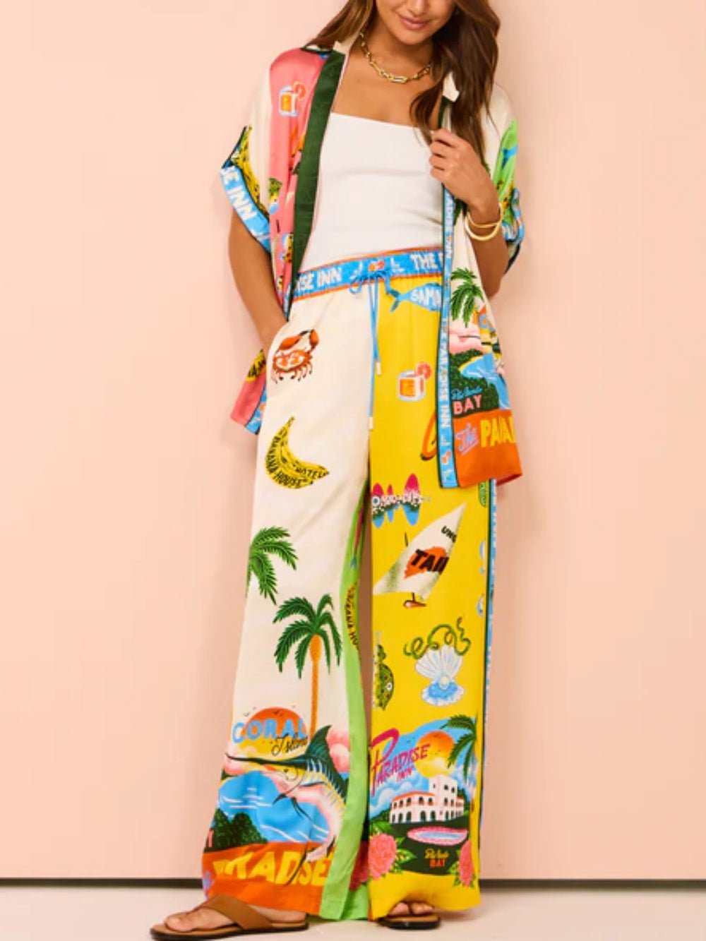 Renila - Sunny Beach Summer Style Printed Set