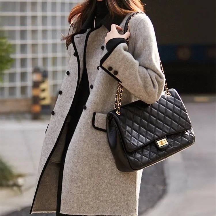 Giullia - Elegant Wool Long Coat