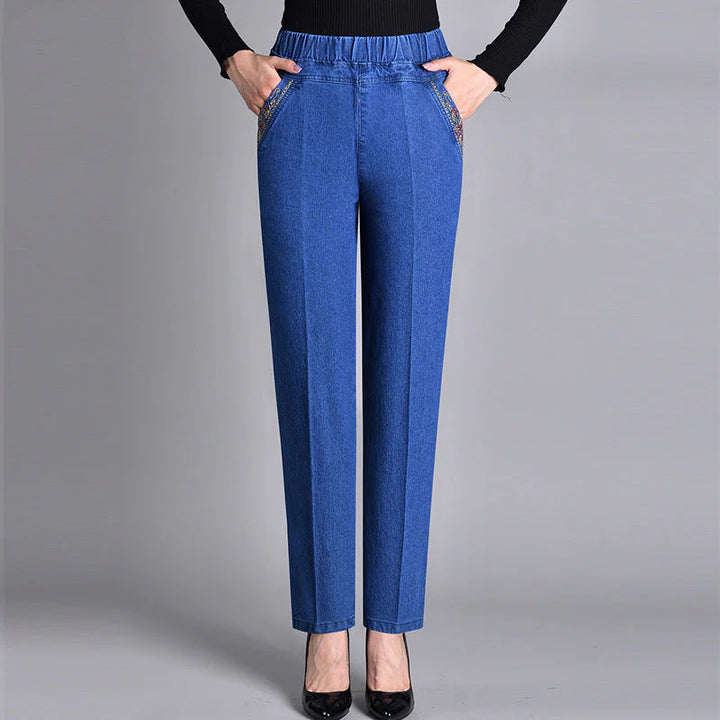 Sofiya - Casual Slim Fit Jeans With Side Pocket