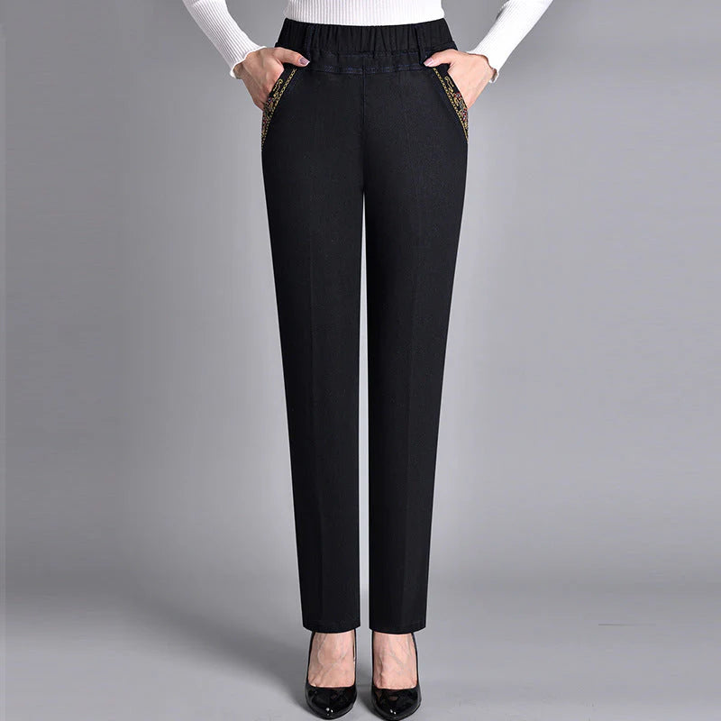 Sofiya - Casual Slim Fit Jeans With Side Pocket