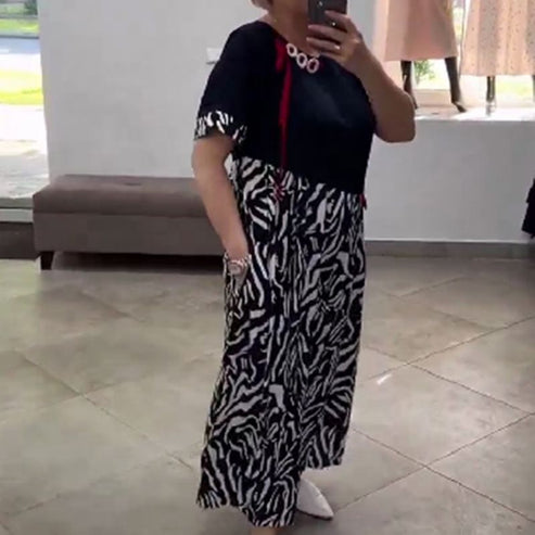 Zahara - Casual Patchwork Dress