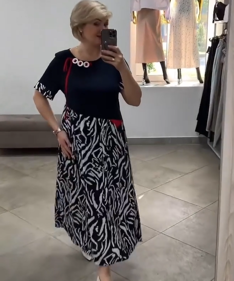 Zahara - Casual Patchwork Dress