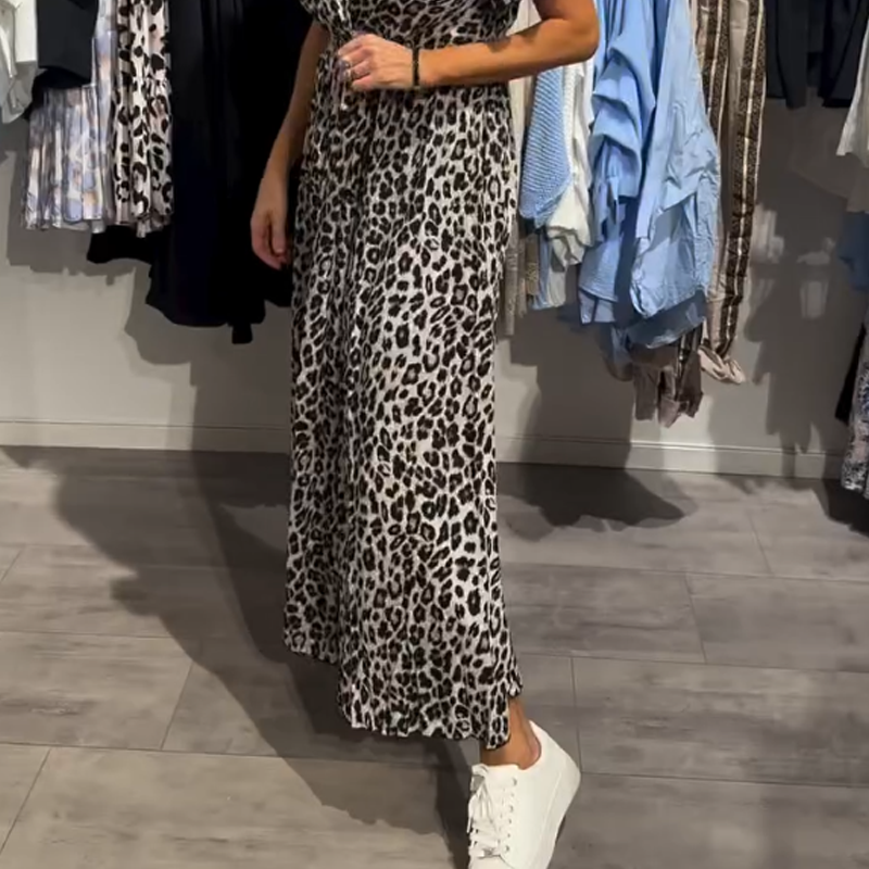 Sirina - Leopard Print Maxi Dress
