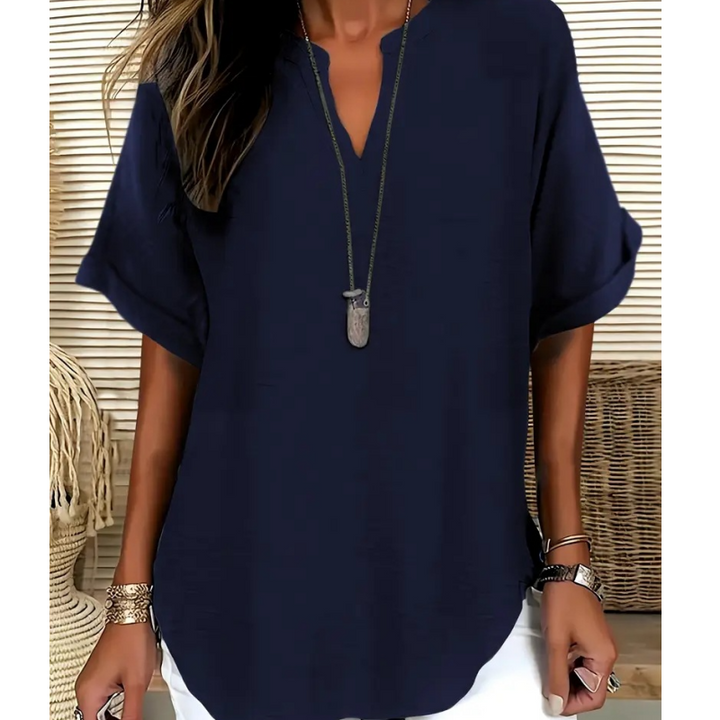 Seleana - Breathable V-Neck Top