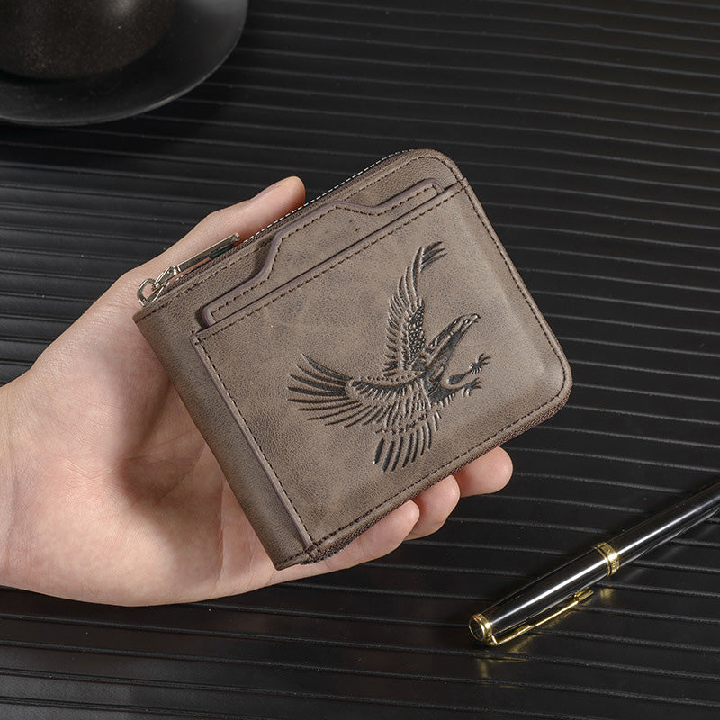 Shawn - Luxury Wallet with Eagle Embossing
