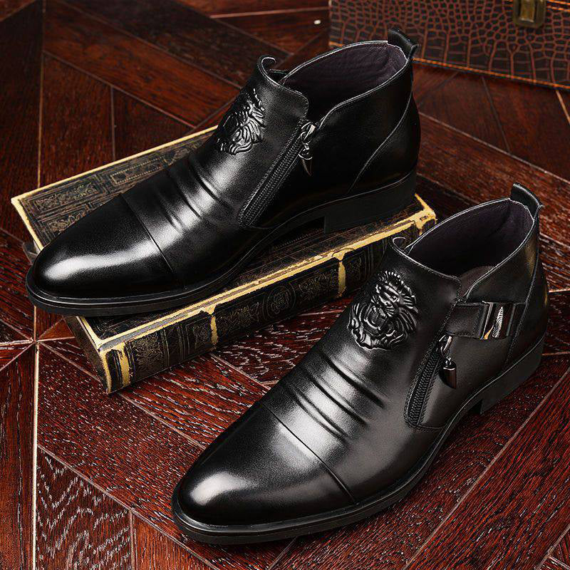 Carsen - Leather Boots With Zipper
