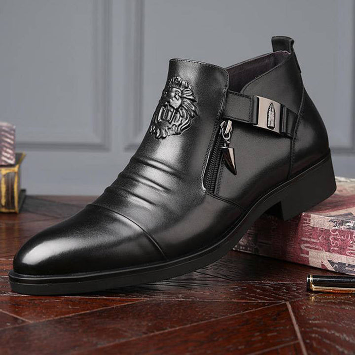 Carsen - Leather Boots With Zipper