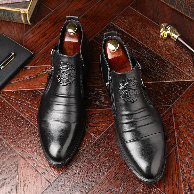 Carsen - Leather Boots With Zipper