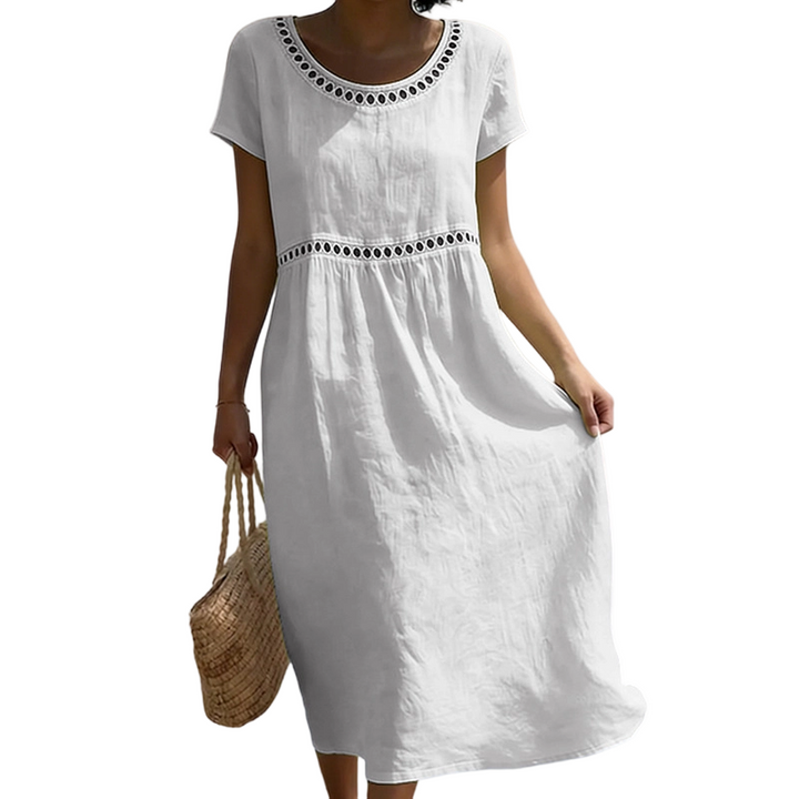 Tarsha - Elegant Linen Midi Dress