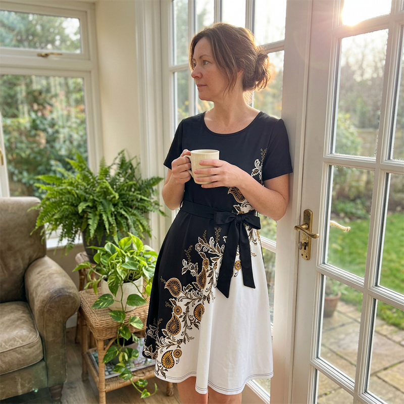 Chuckie - Floral Printed Line Dress