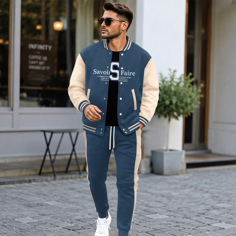 Zaraetta - Baseball Jacket and Pants Set