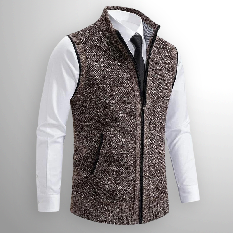 Maelard - Elegant Full Zip Vest
