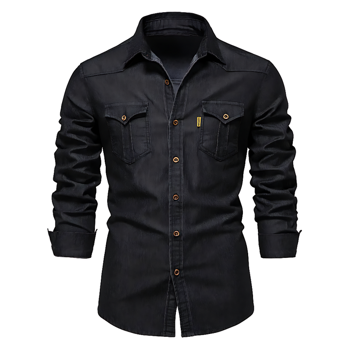 Nathanial - Cotton Denim Shirt
