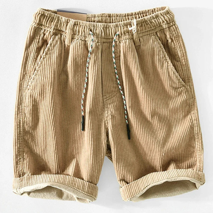 Anneliis - Corduroy Shorts With Elastic Waist