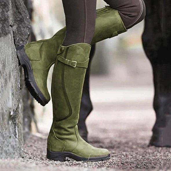 Tharika - Waterproof Leather Riding Boot