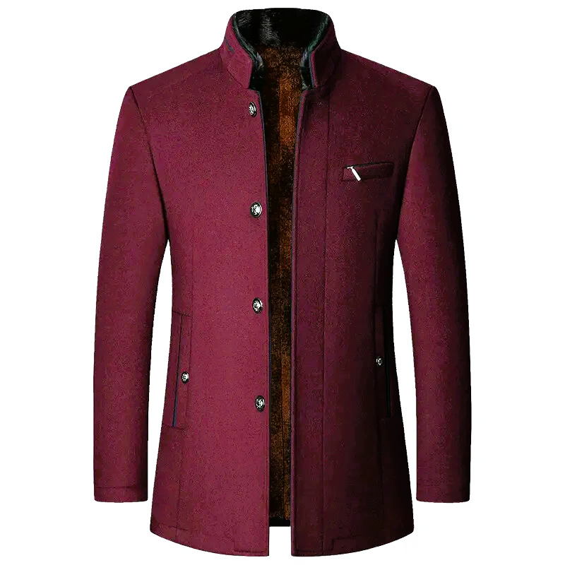 Maldini – Elegant Wool Coat with Front Buttons